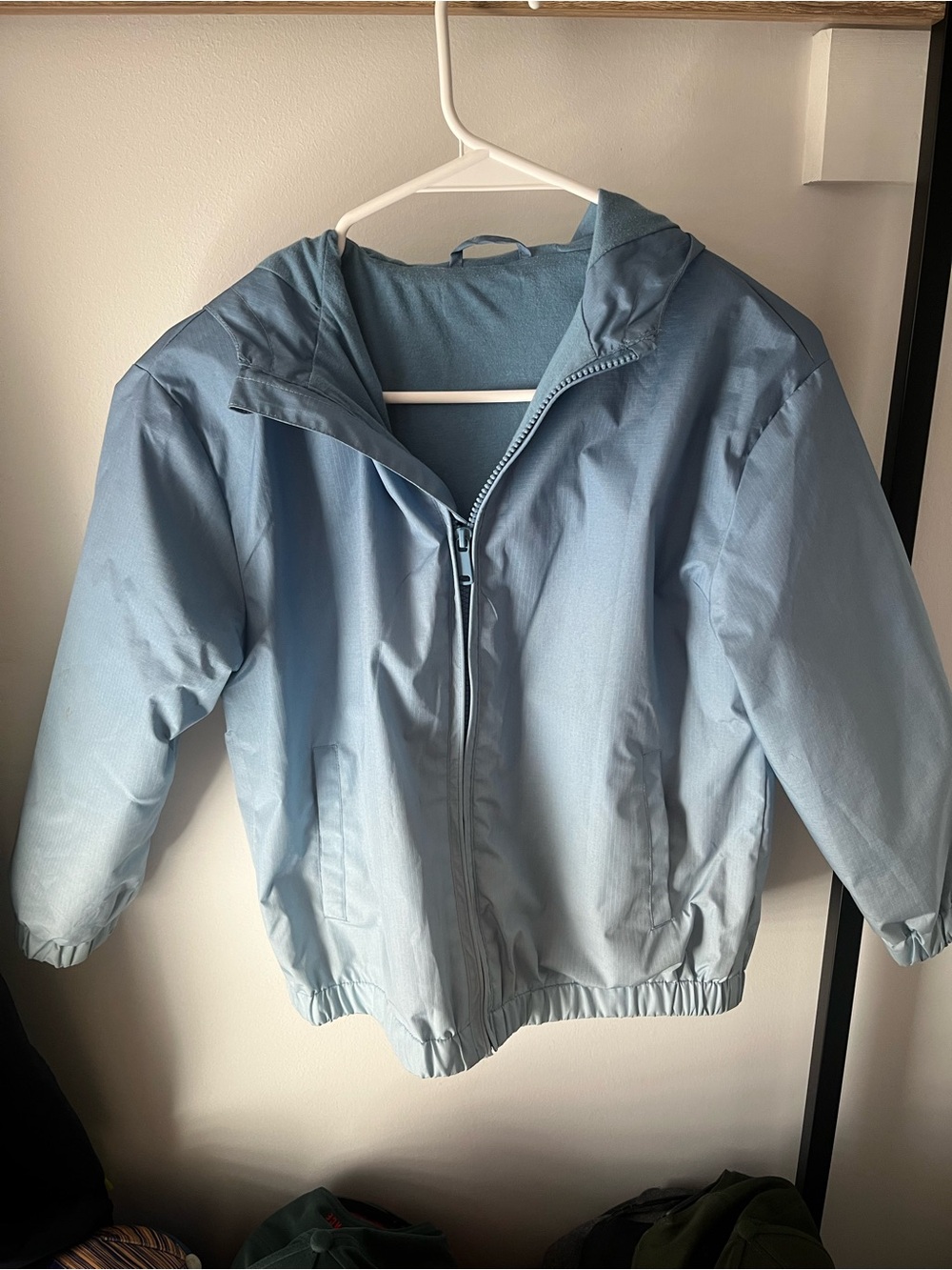Light Blue Kids Hooded Jacket